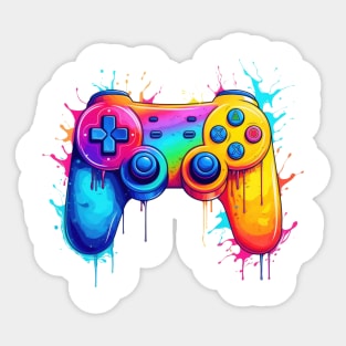 Retro Melting Gamepad #3 Sticker